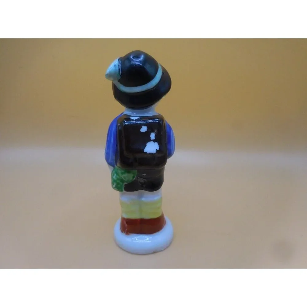 Vintage Occupied Japan Hand painted‎ Boy Salt Shaker set 4 3/8